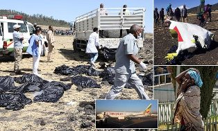 157 Tewas, Ethiopian Airlines Jatuh setelah Lepas Landas